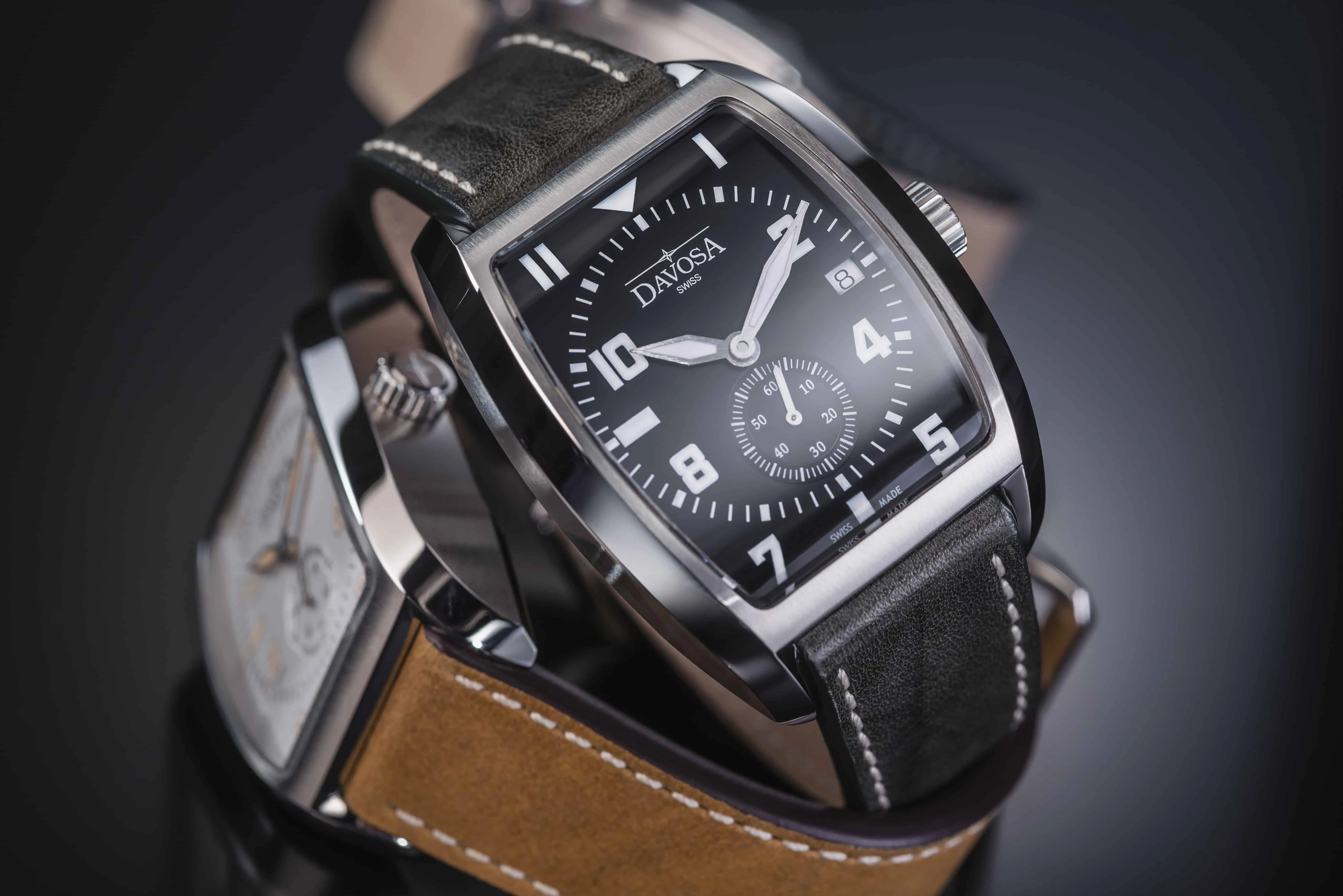 Evo 1908 Automatic Swiss-Made Black Executive Watch 16157556