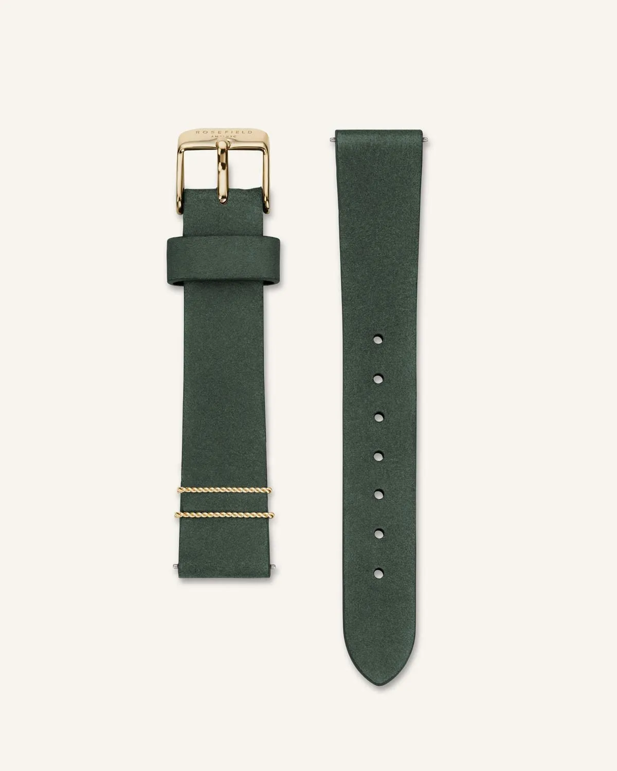Forest Green Gold Strap