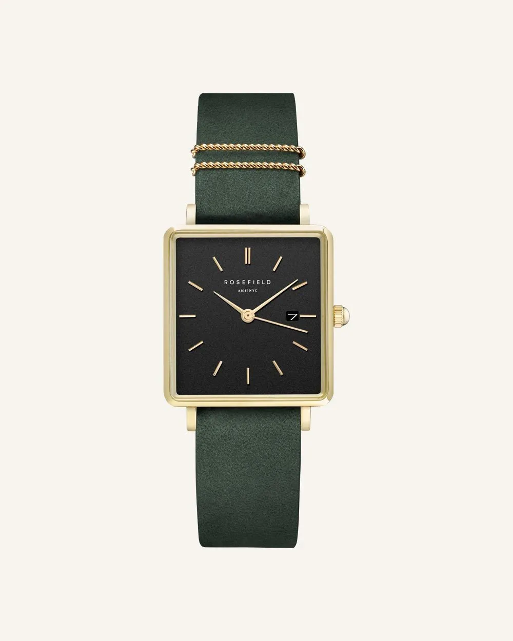 Forest Green Gold Strap