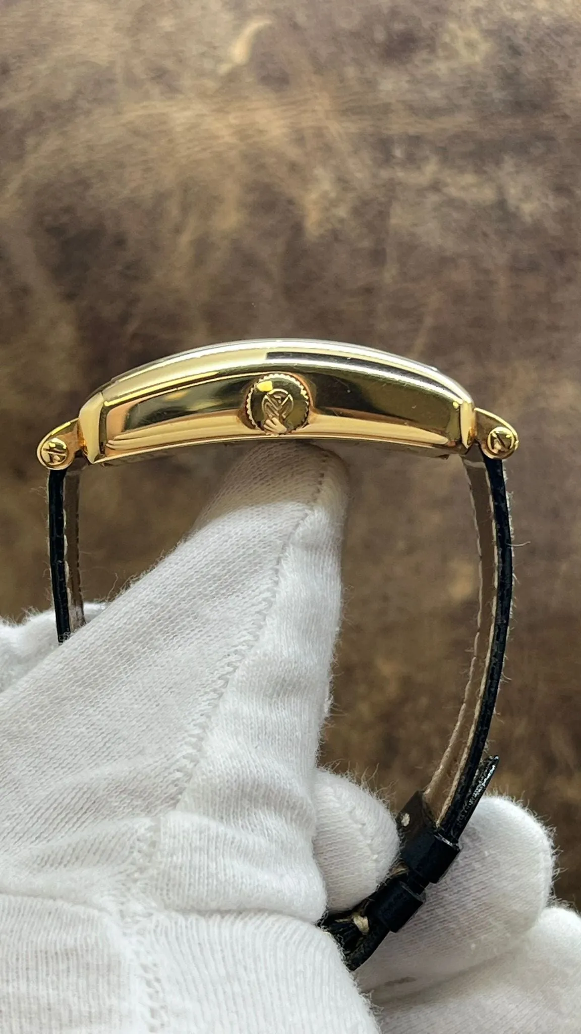 Franck Muller Long Island Master Banker 18K Yellow Gold 1200MB Silver Dial Automatic Men's Watch