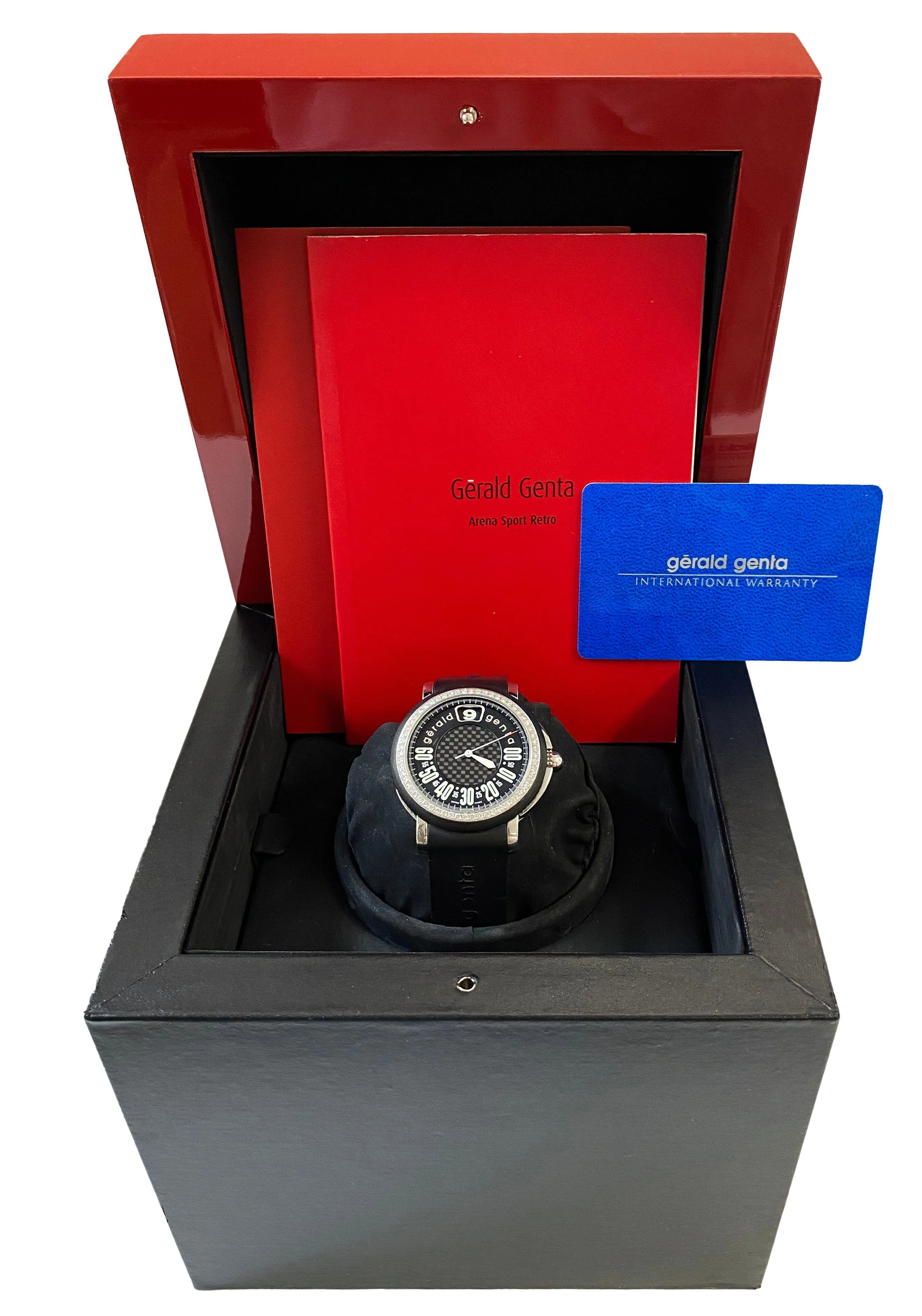 Gérald Genta Retro Sport RSP.X.10 Diamonds Dial Mens Watch Box Papers