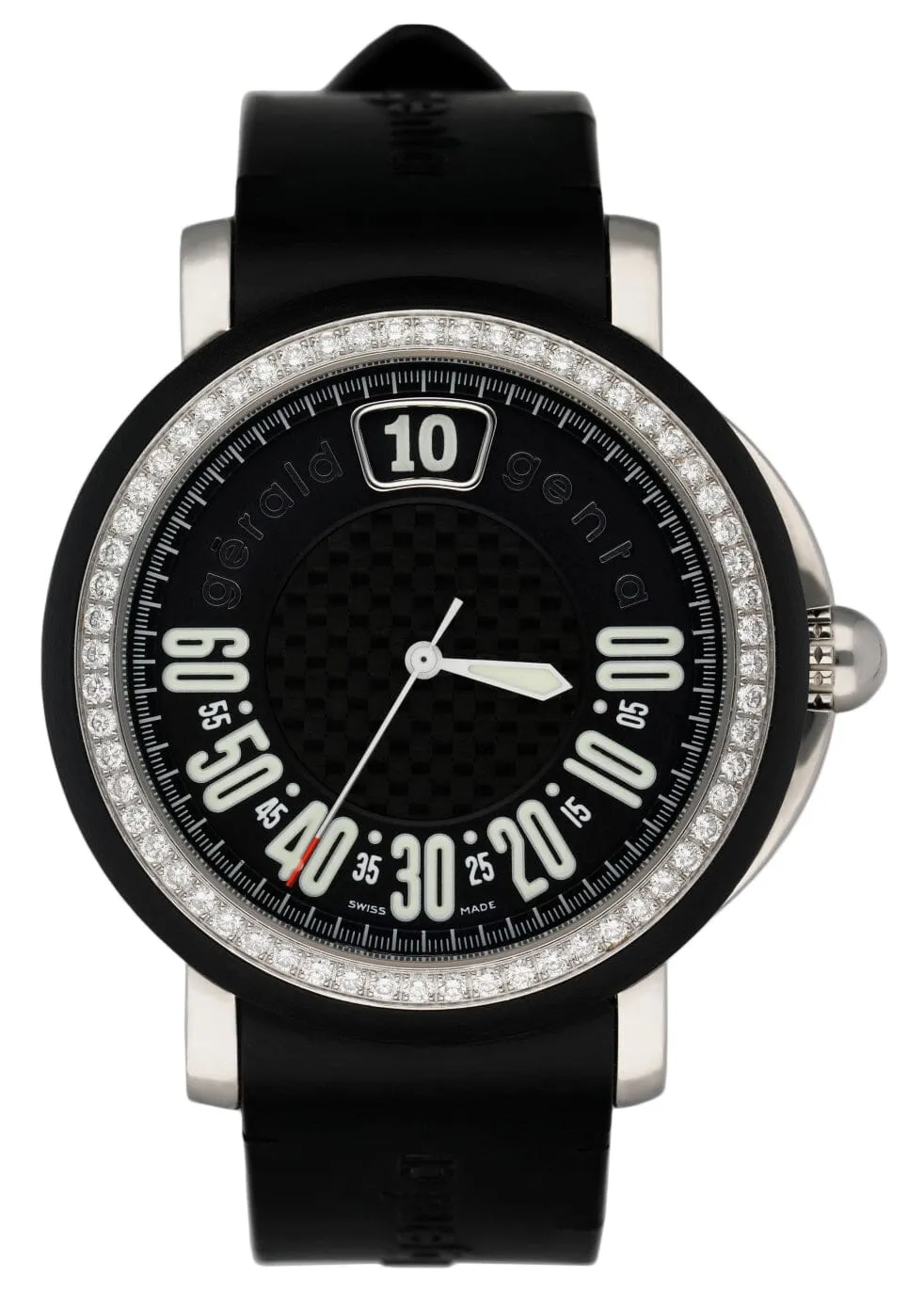 Gérald Genta Retro Sport RSP.X.10 Diamonds Dial Mens Watch Box Papers