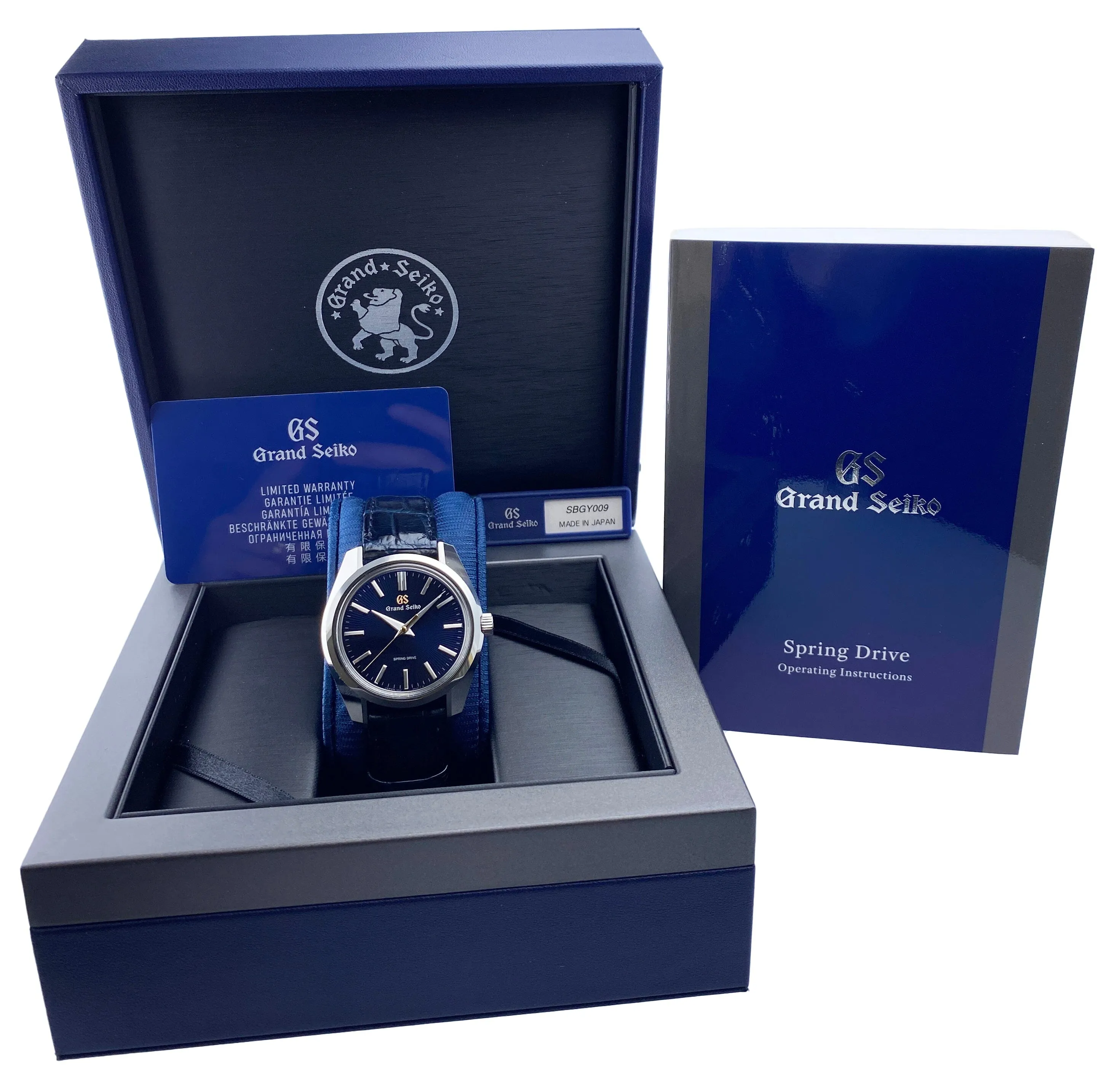 Grand Seiko Heritage SBGY009 55th Anniversary Mens Watch Box Papers