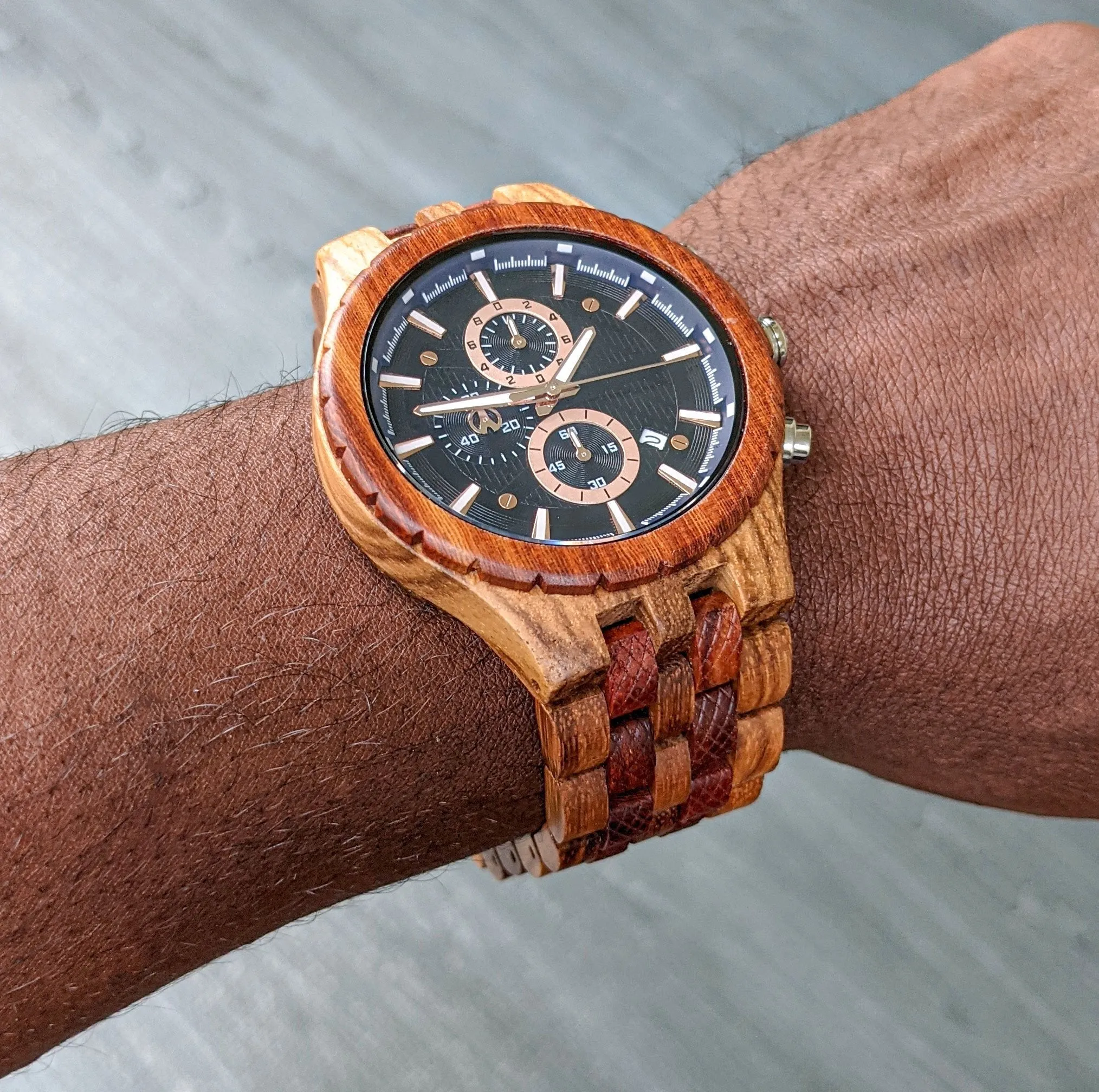Groomsmen Set of 6 Wooden Watch Zebra | Gracil