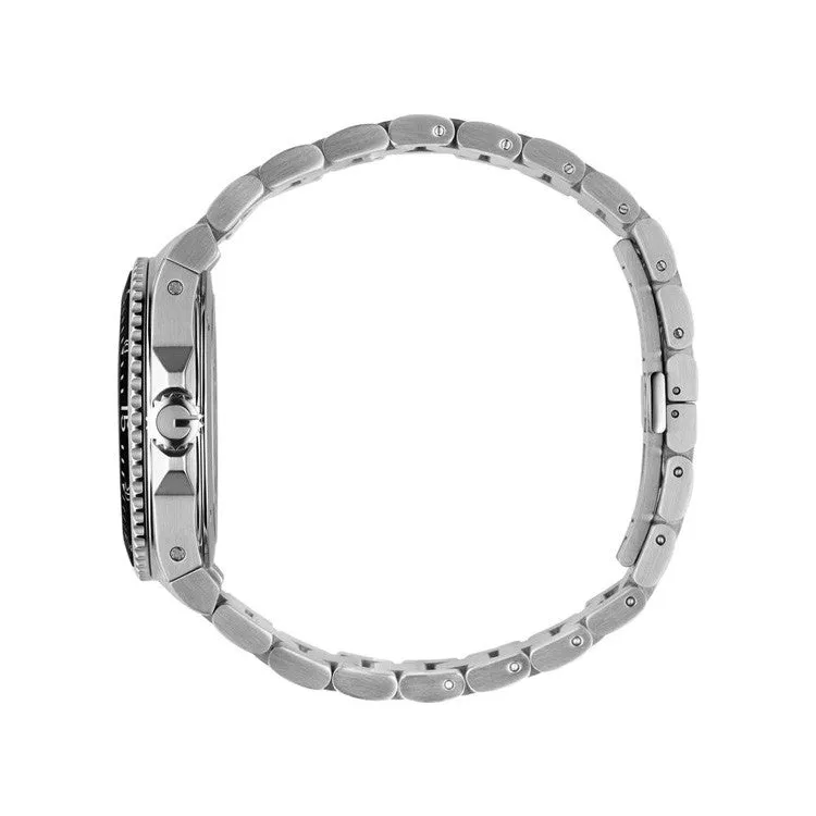 Gucci Dive Large Black Dial Steel Bracelet Swiss Quartz Men's Watch YA136301A