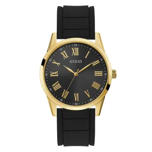 Guess Men's Watch Gold Tone Case Quartz