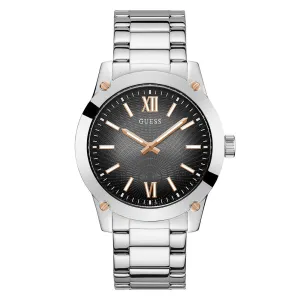Guess Men's Watch Silver Tone Case Quartz