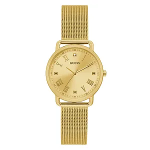 Guess Women's Watch Gold Tone Case Quartz