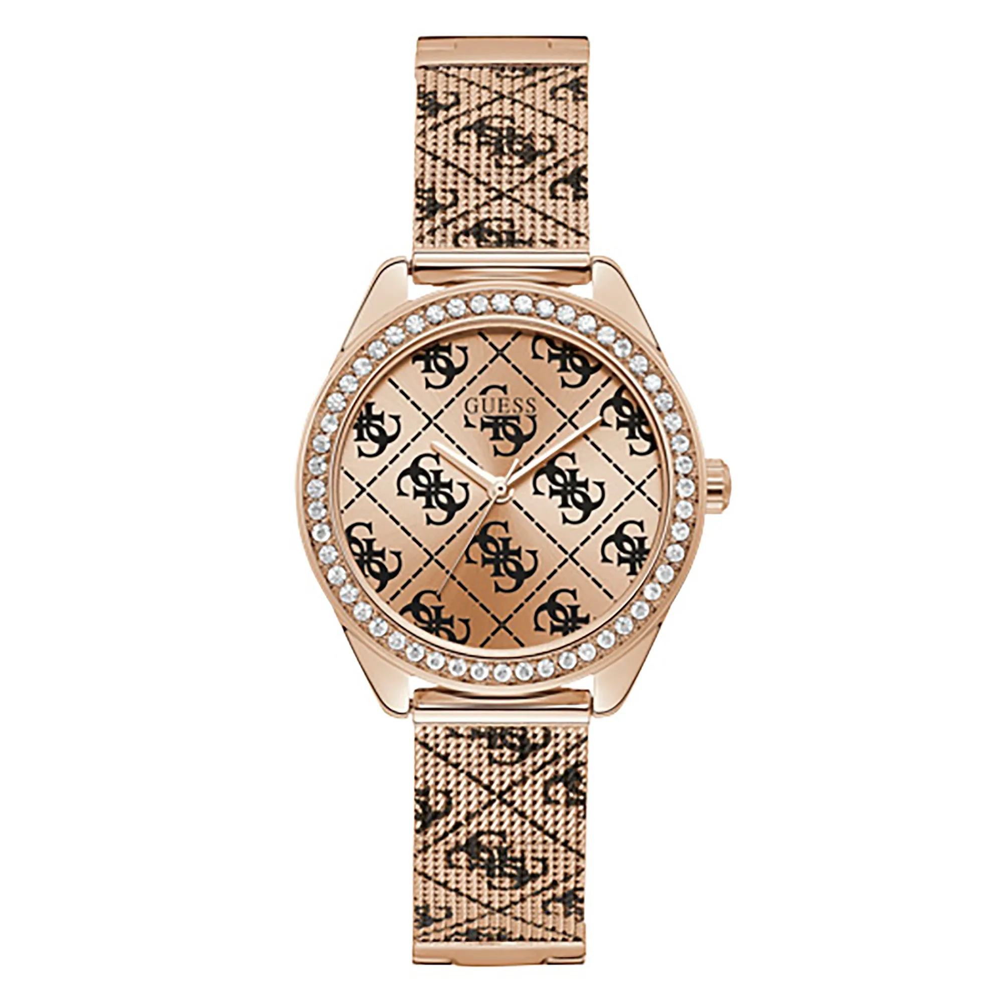 Guess Women's Watch Rose Gold Tone Case Quartz