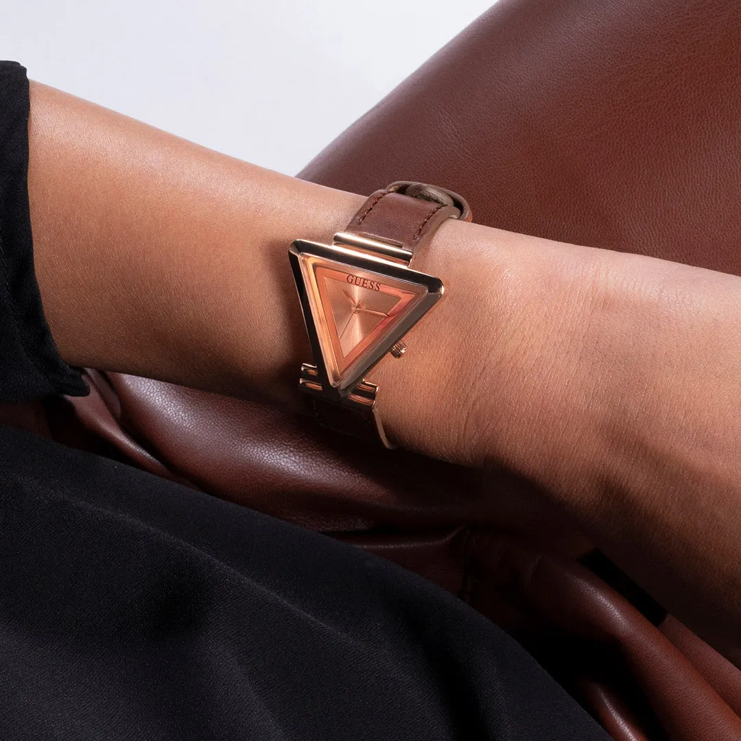 Guess Women's Watch Rose Gold Tone Case Quartz