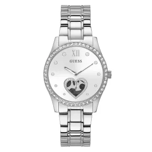 Guess Women's Watch Silver Tone Case Quartz