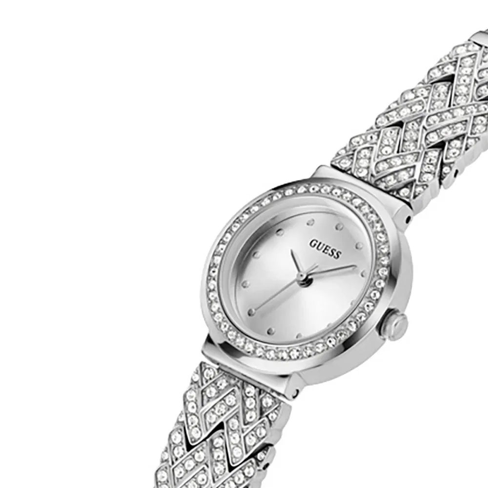Guess Women's Watch Silver Tone Case Quartz