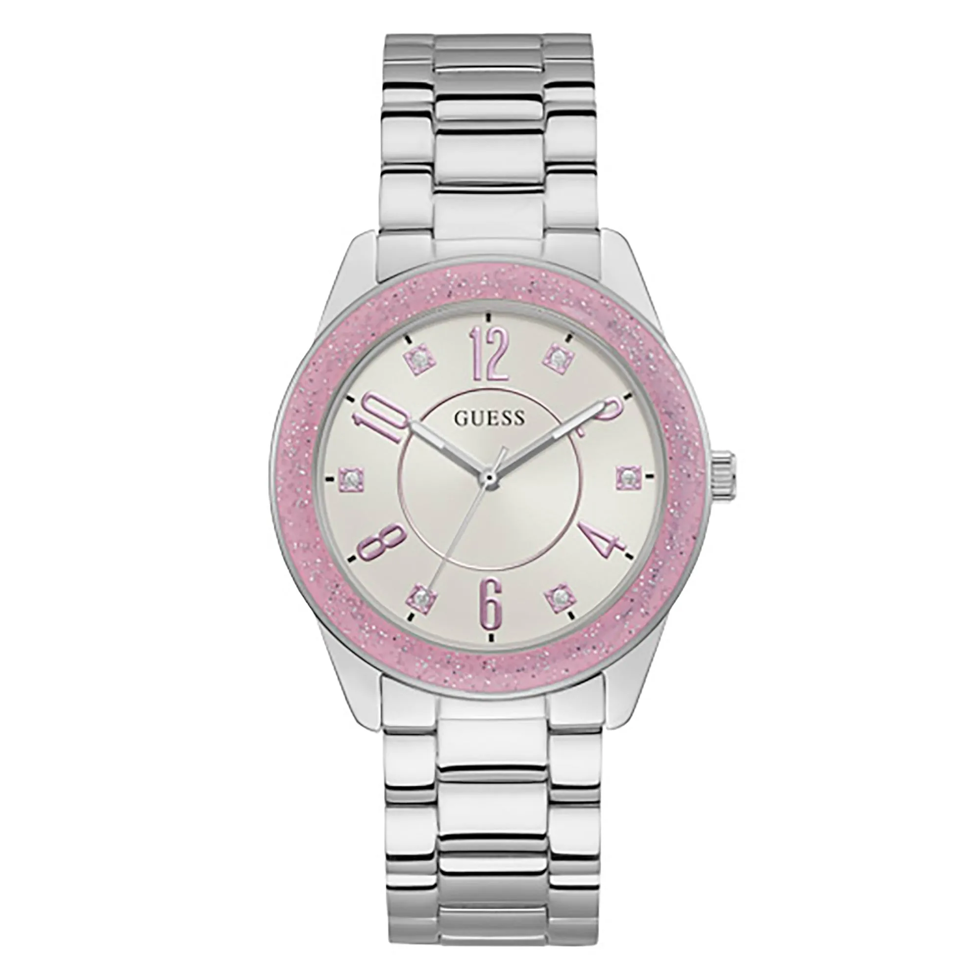 Guess Women's Watch Silver Tone Case Quartz