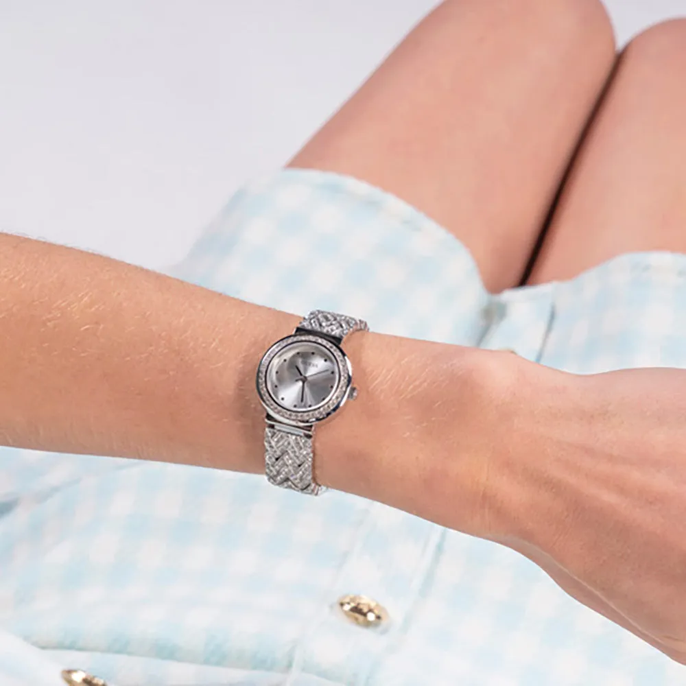 Guess Women's Watch Silver Tone Case Quartz