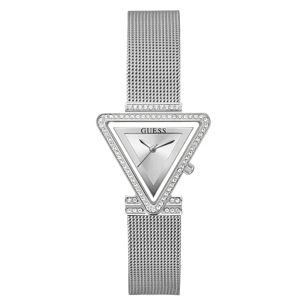 Guess Women's Watch Silver Tone Case Quartz