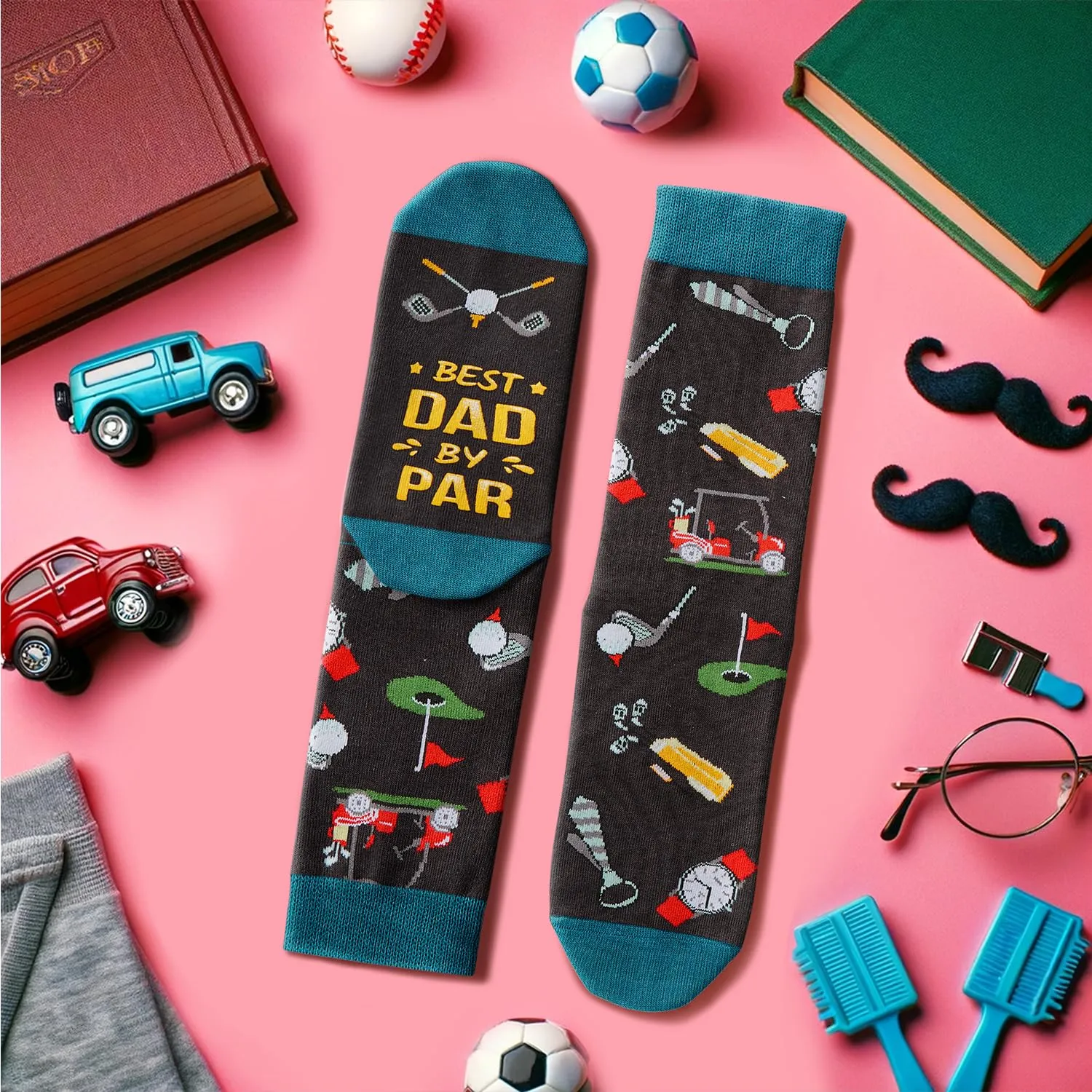 HAPPYPOP Funny Daddy Gift Ideas - Gifts For Dad From Daughter Son, Funny Dad Socks, Dad Birthday Gifts, Father Gifts, Golf Lover Gifts