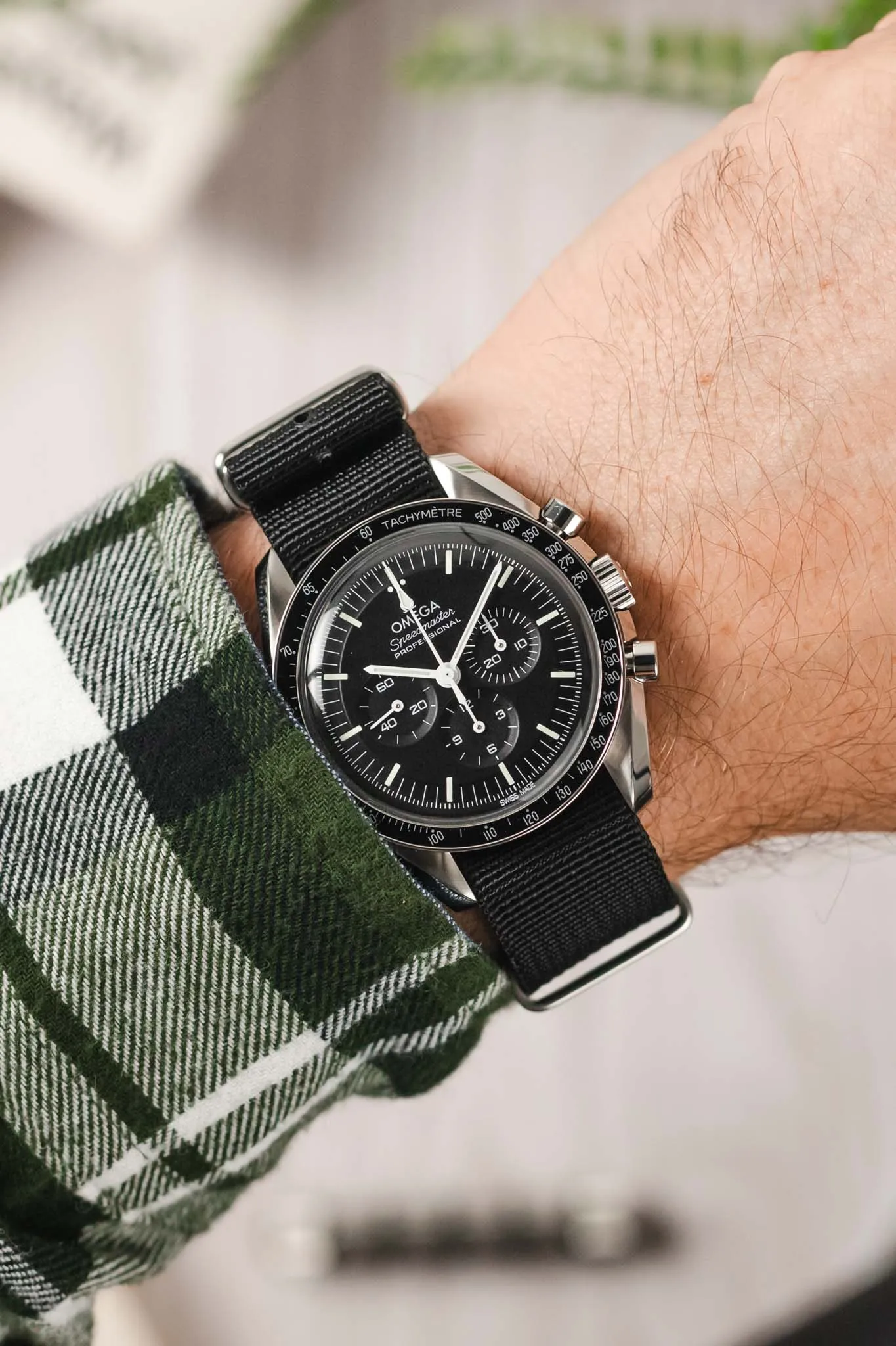 Hirsch RUSH RECYCLED Polyester Watch Strap in BLACK