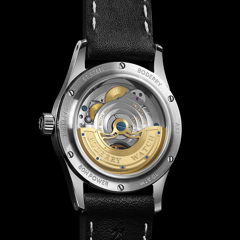 HOU - 80-Hour Power Reserve Vintage Automatic Watch | Purple
