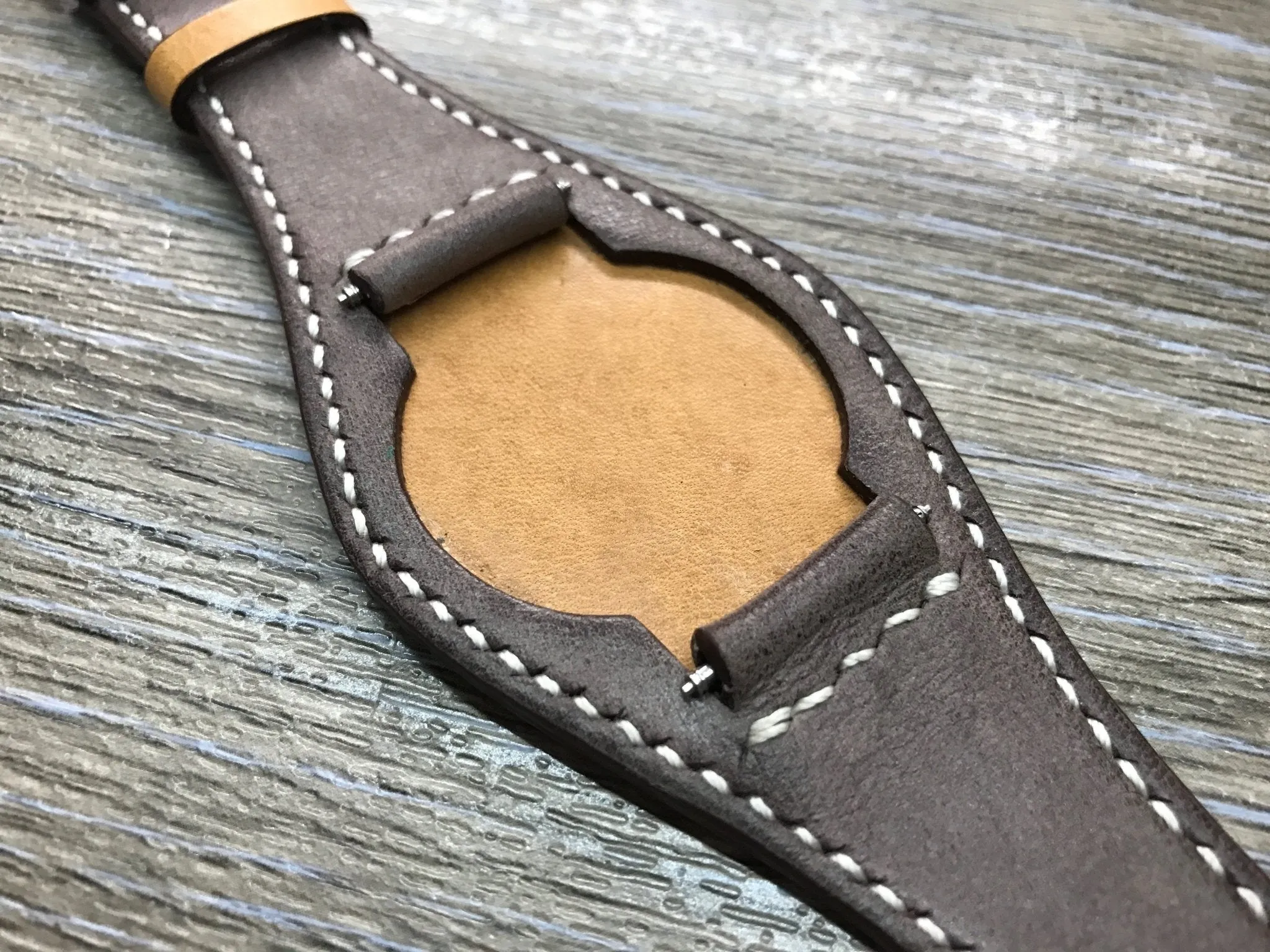 Leather Watch Strap 20mm, 18mm Bund Strap, Vintage Brown Leather Watch Band 19mm 22mm, Christmas Gift Ideas for husband, Wrist Watch Band