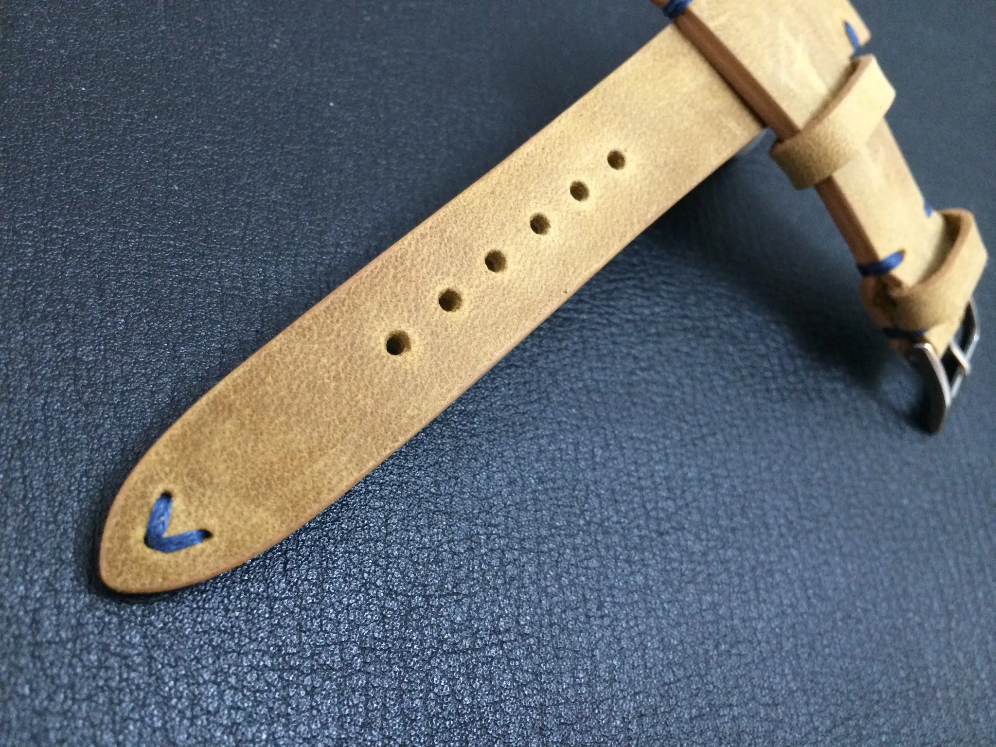 Leather Watch Strap, 20mm watch strap, 19mm watch band, Khaki Watch band for Rolex Watches