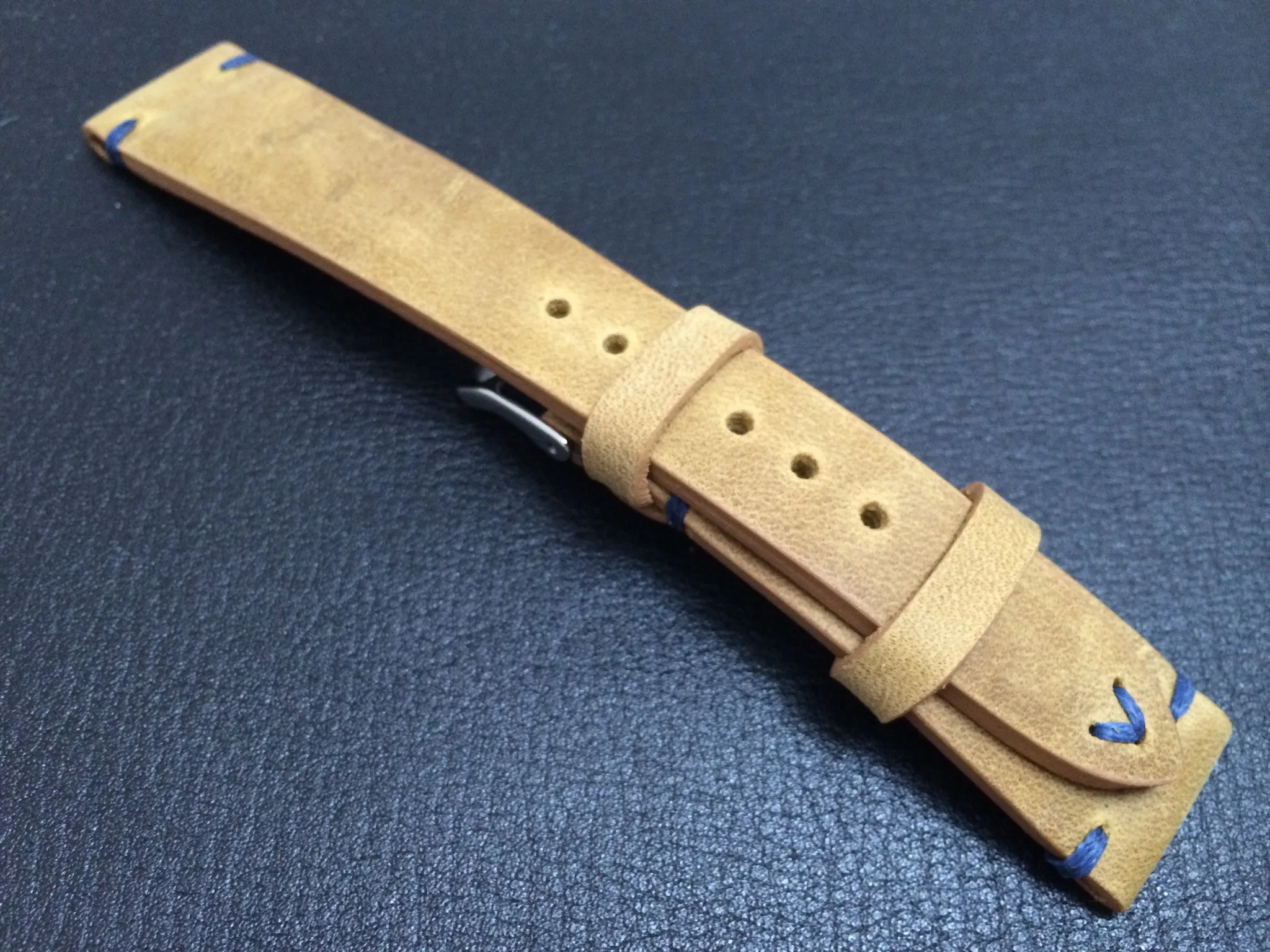 Leather Watch Strap, 20mm watch strap, 19mm watch band, Khaki Watch band for Rolex Watches