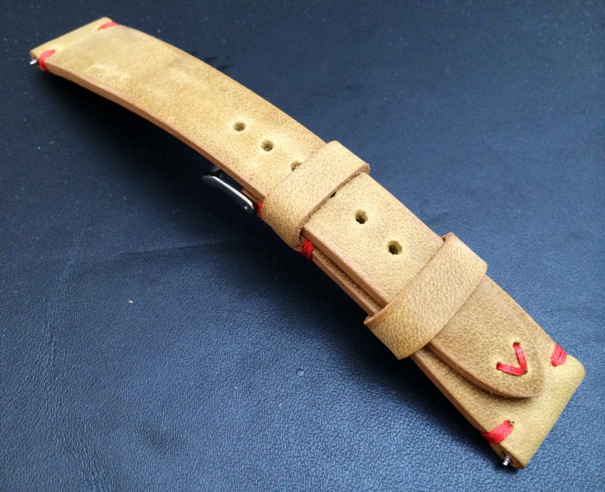 Leather Watch Strap, 20mm watch strap, 19mm watch band, Khaki Watch band for Rolex Watches