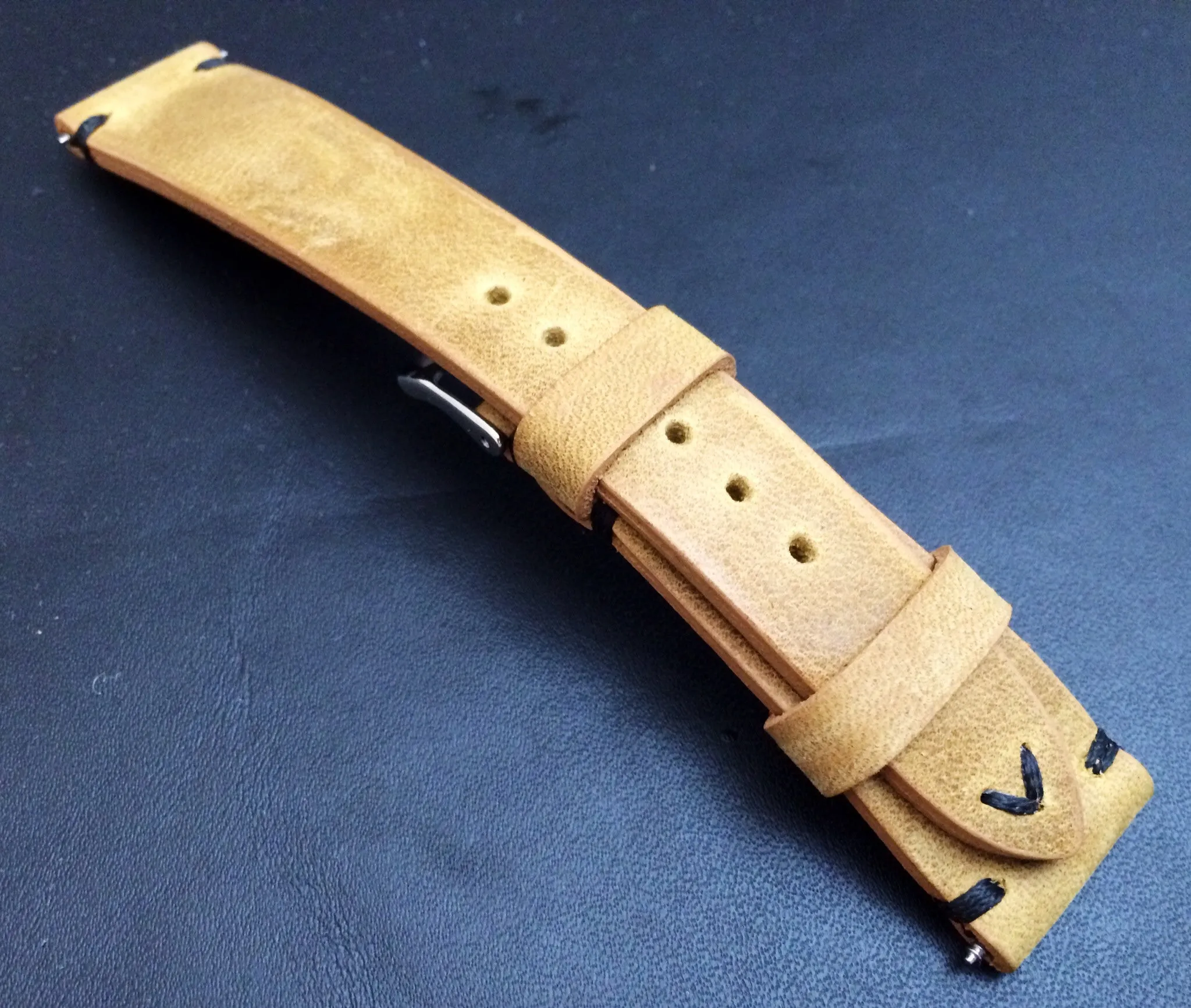 Leather Watch Strap, 20mm watch strap, 19mm watch band, Khaki Watch band for Rolex Watches