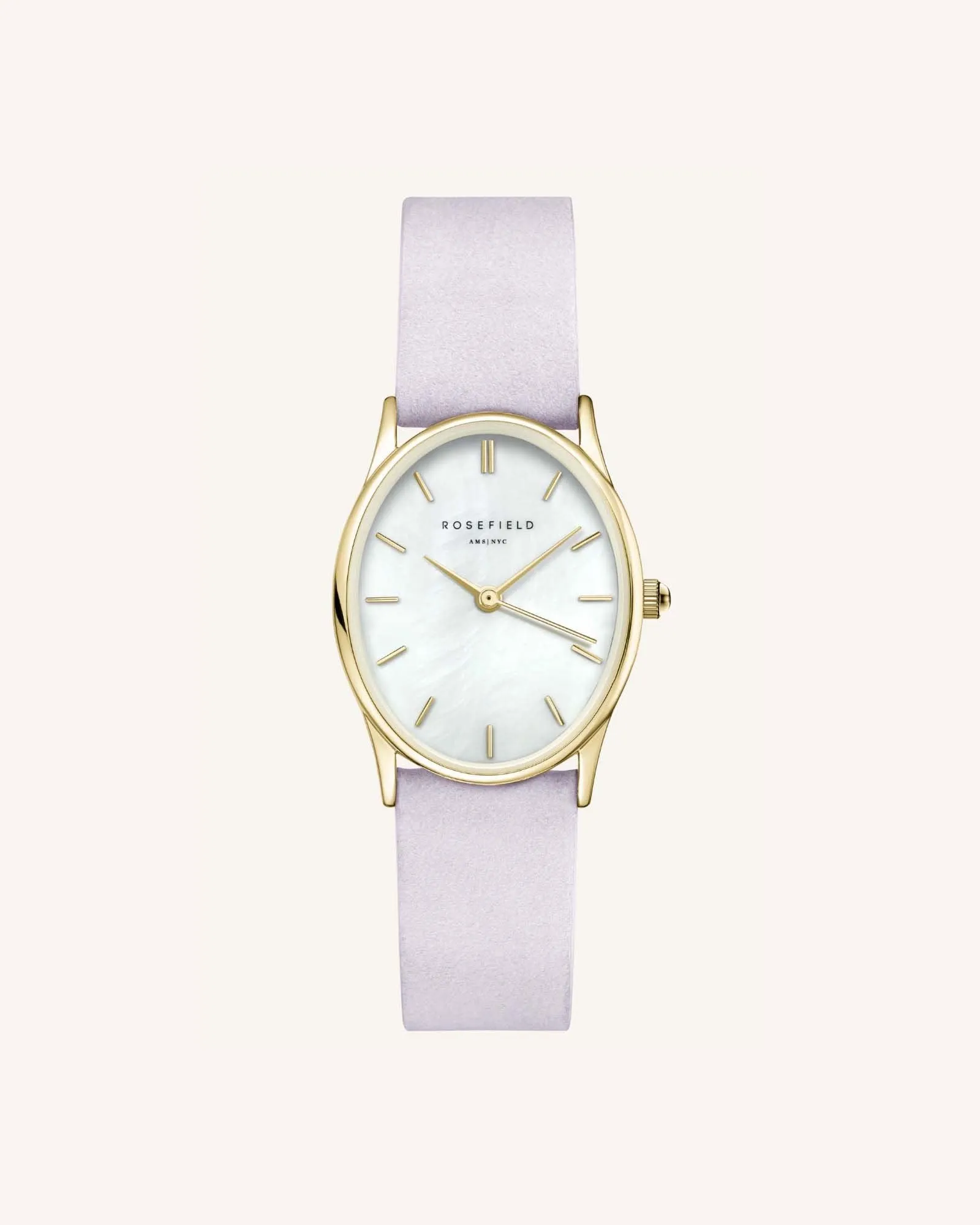 Lilac Nubuck Gold Strap