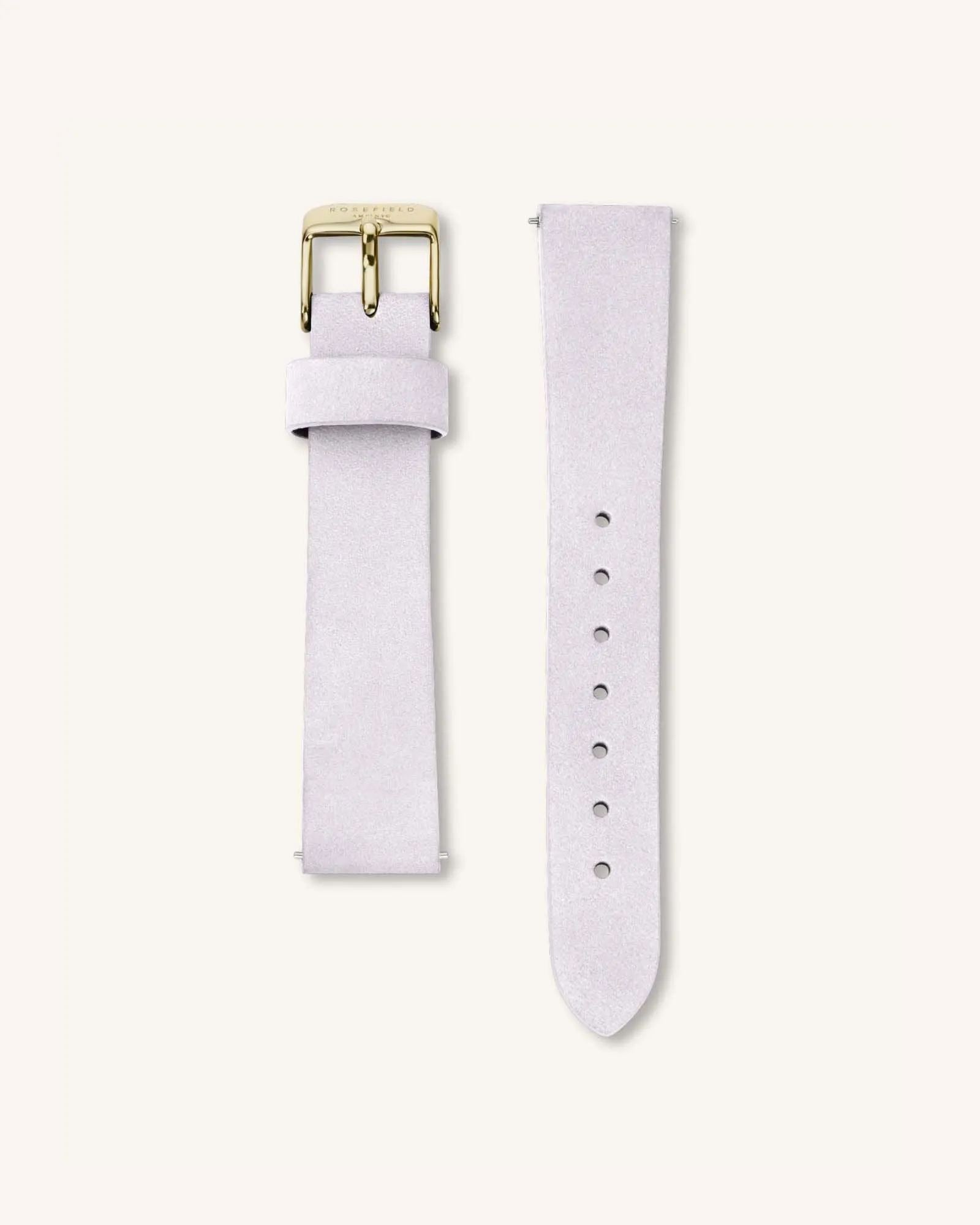 Lilac Nubuck Gold Strap