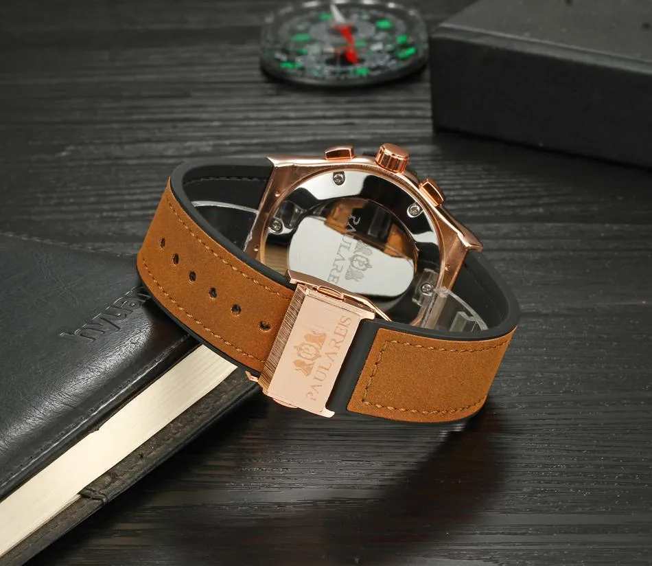 Luxury Automatic Sports Watch - Rubber Strap