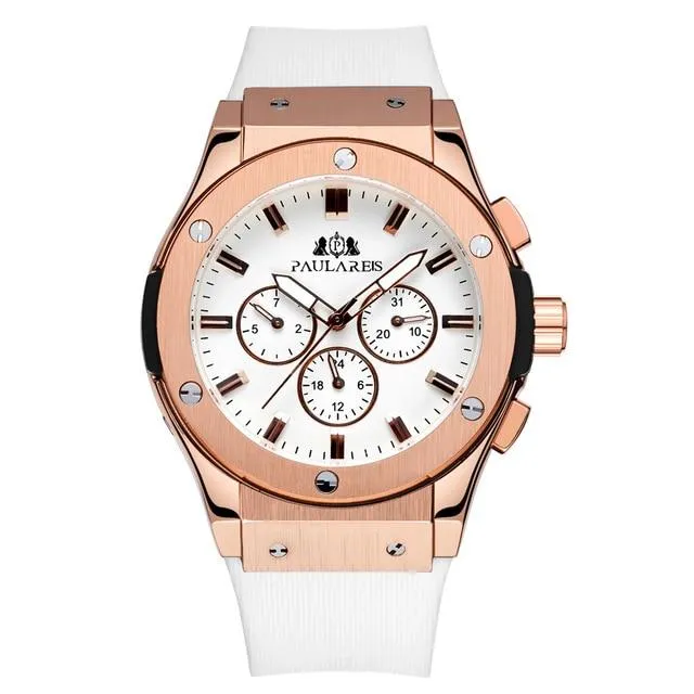 Luxury Automatic Sports Watch - Rubber Strap