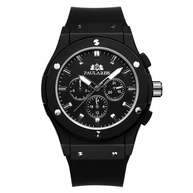 Luxury Automatic Sports Watch - Rubber Strap