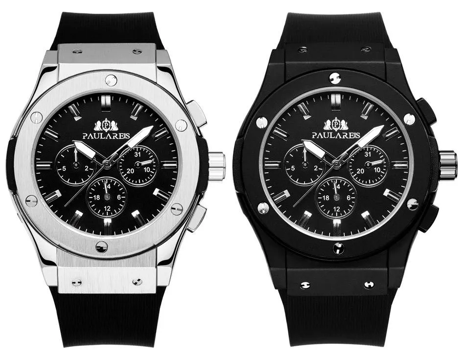 Luxury Automatic Sports Watch - Rubber Strap