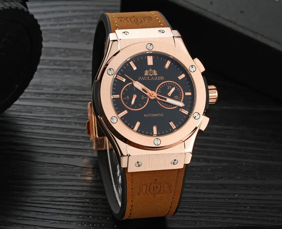 Luxury Automatic Sports Watch - Rubber Strap
