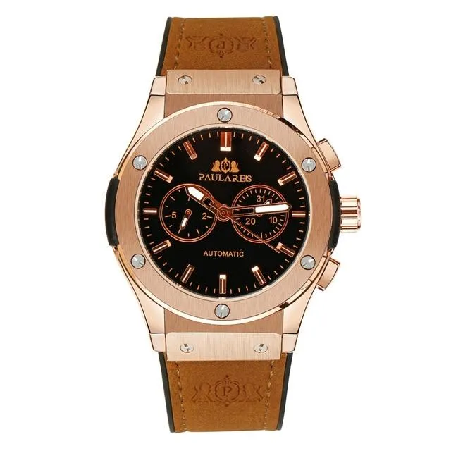 Luxury Automatic Sports Watch - Rubber Strap