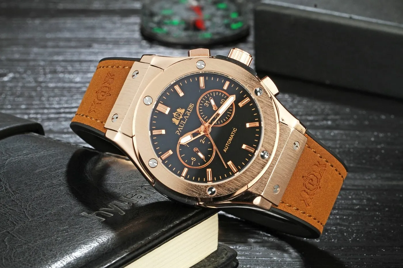 Luxury Automatic Sports Watch - Rubber Strap