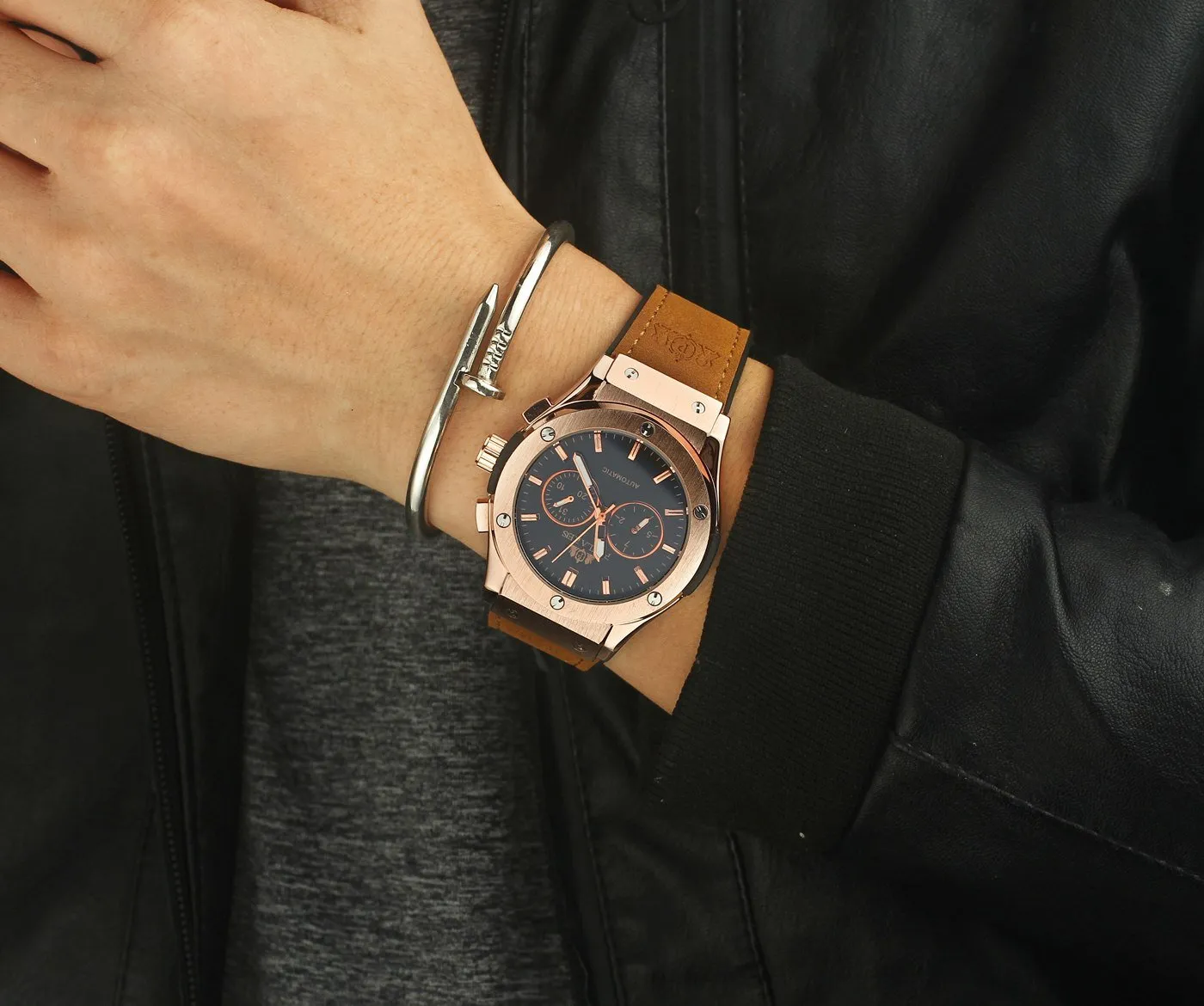 Luxury Automatic Sports Watch - Rubber Strap