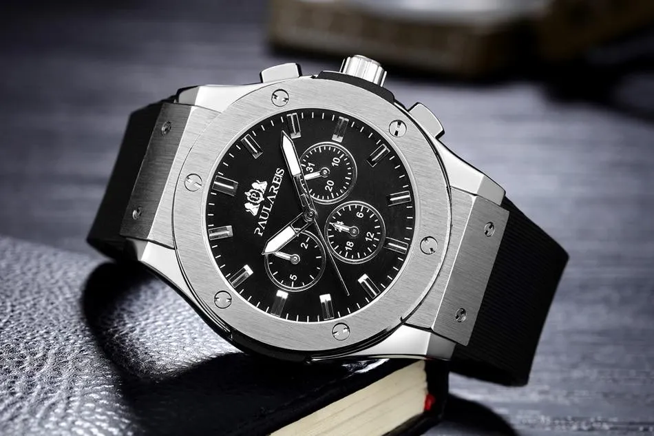 Luxury Automatic Sports Watch - Rubber Strap