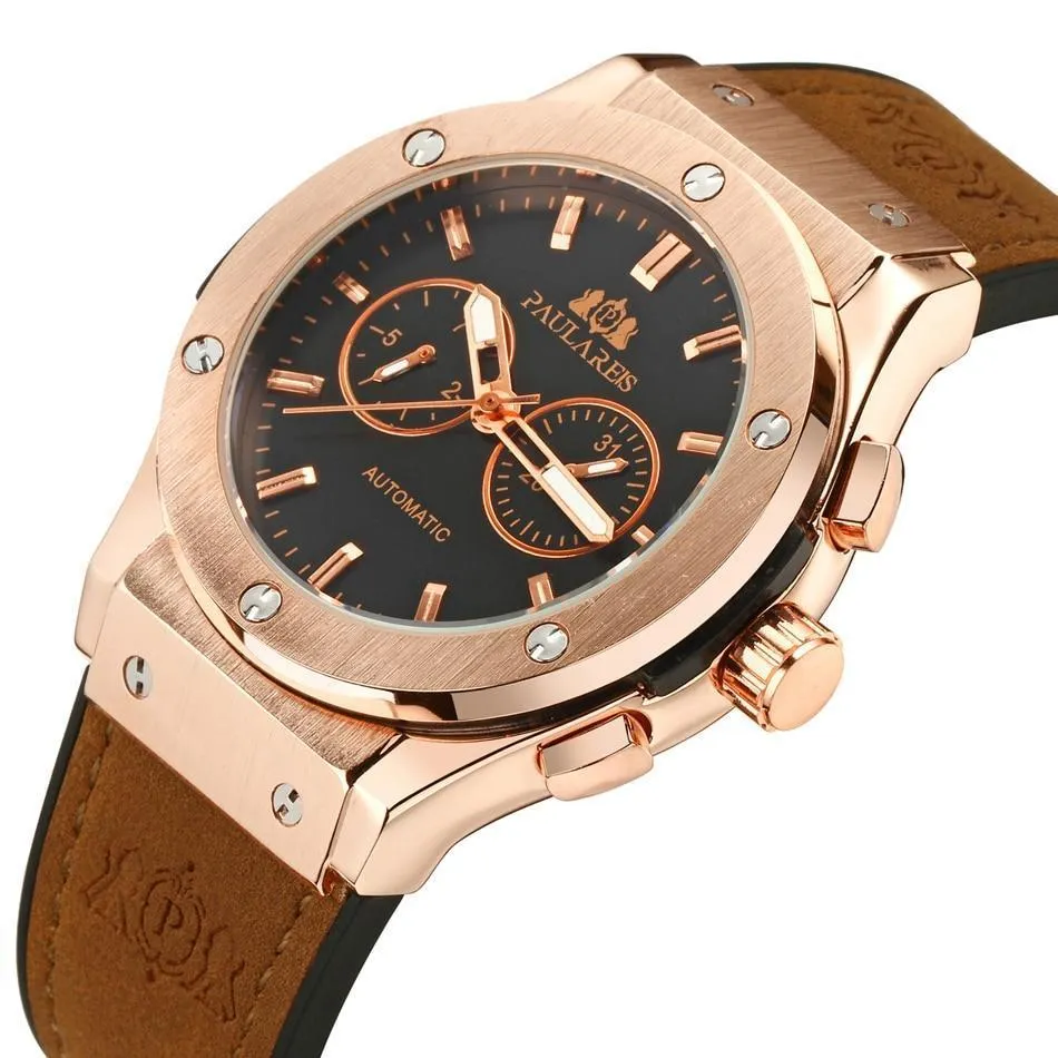 Luxury Automatic Sports Watch - Rubber Strap
