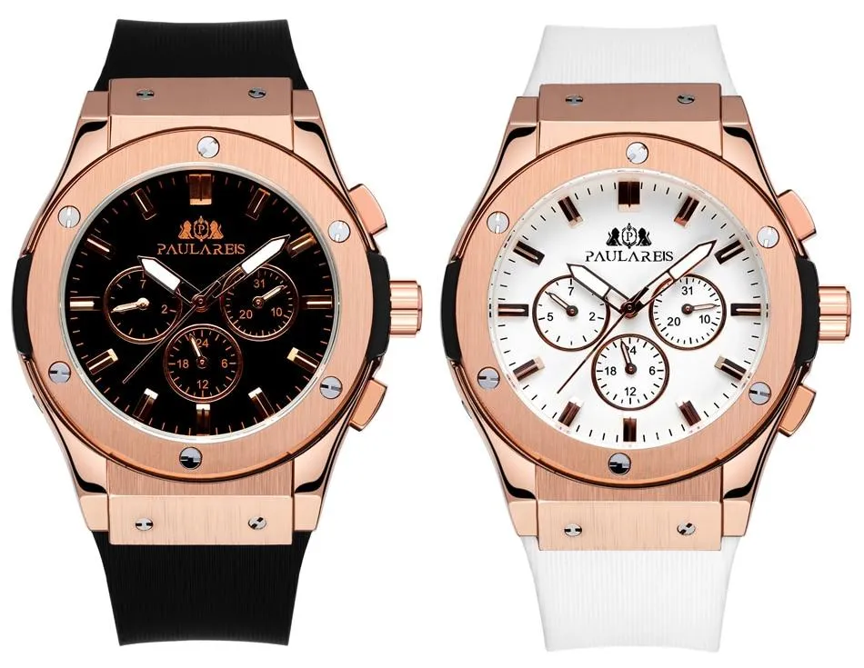 Luxury Automatic Sports Watch - Rubber Strap