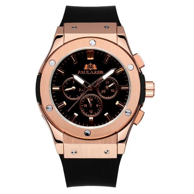 Luxury Automatic Sports Watch - Rubber Strap