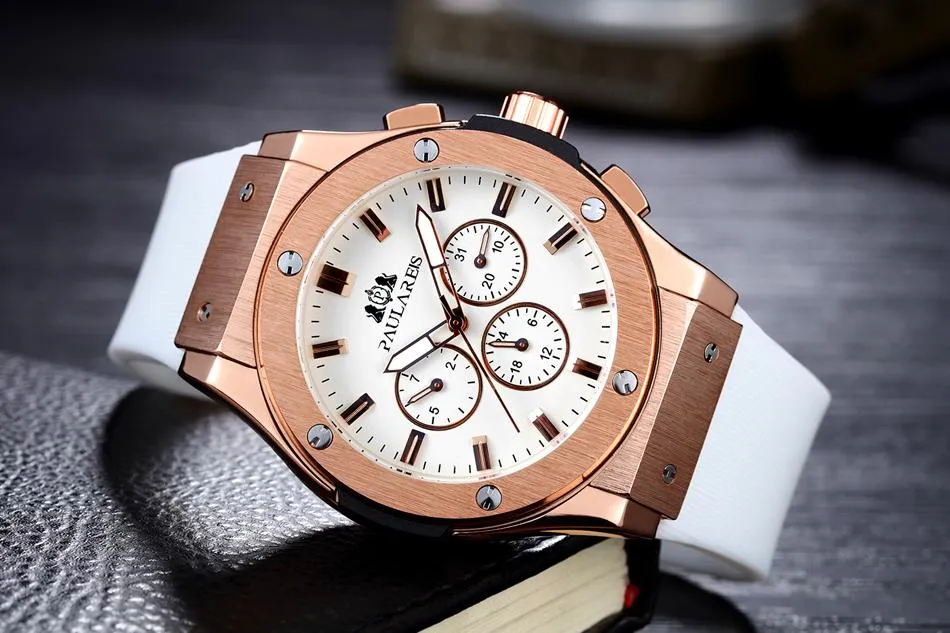 Luxury Automatic Sports Watch - Rubber Strap