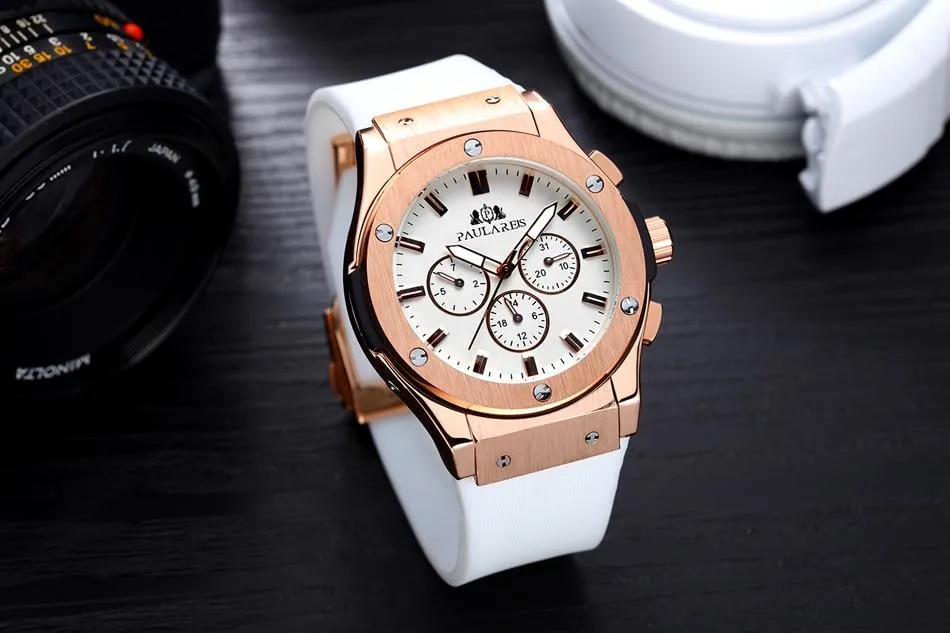 Luxury Automatic Sports Watch - Rubber Strap