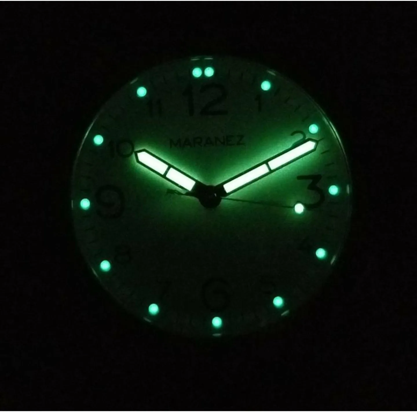 Maranez Layan brass White ceramic watch