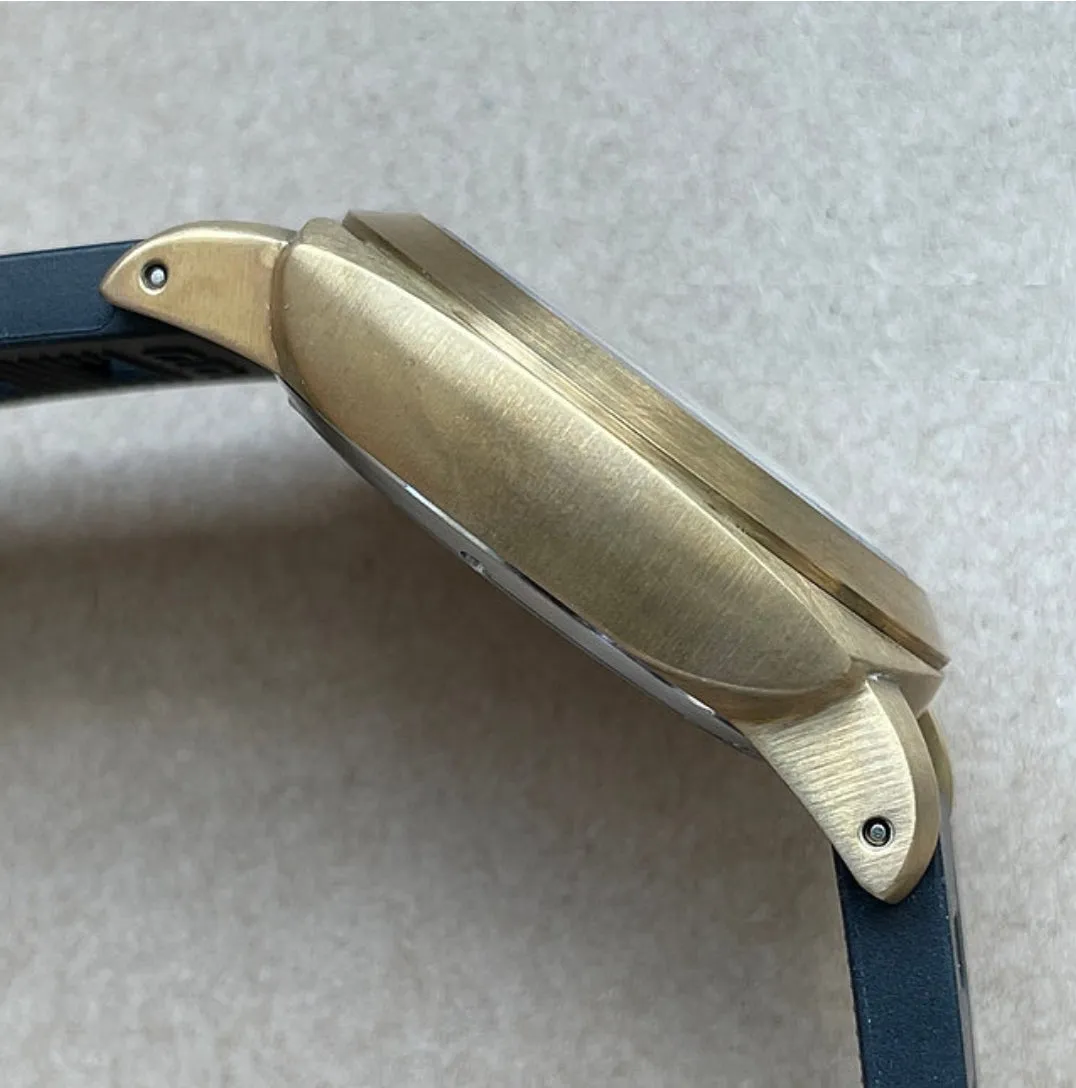 Maranez Layan brass White ceramic watch