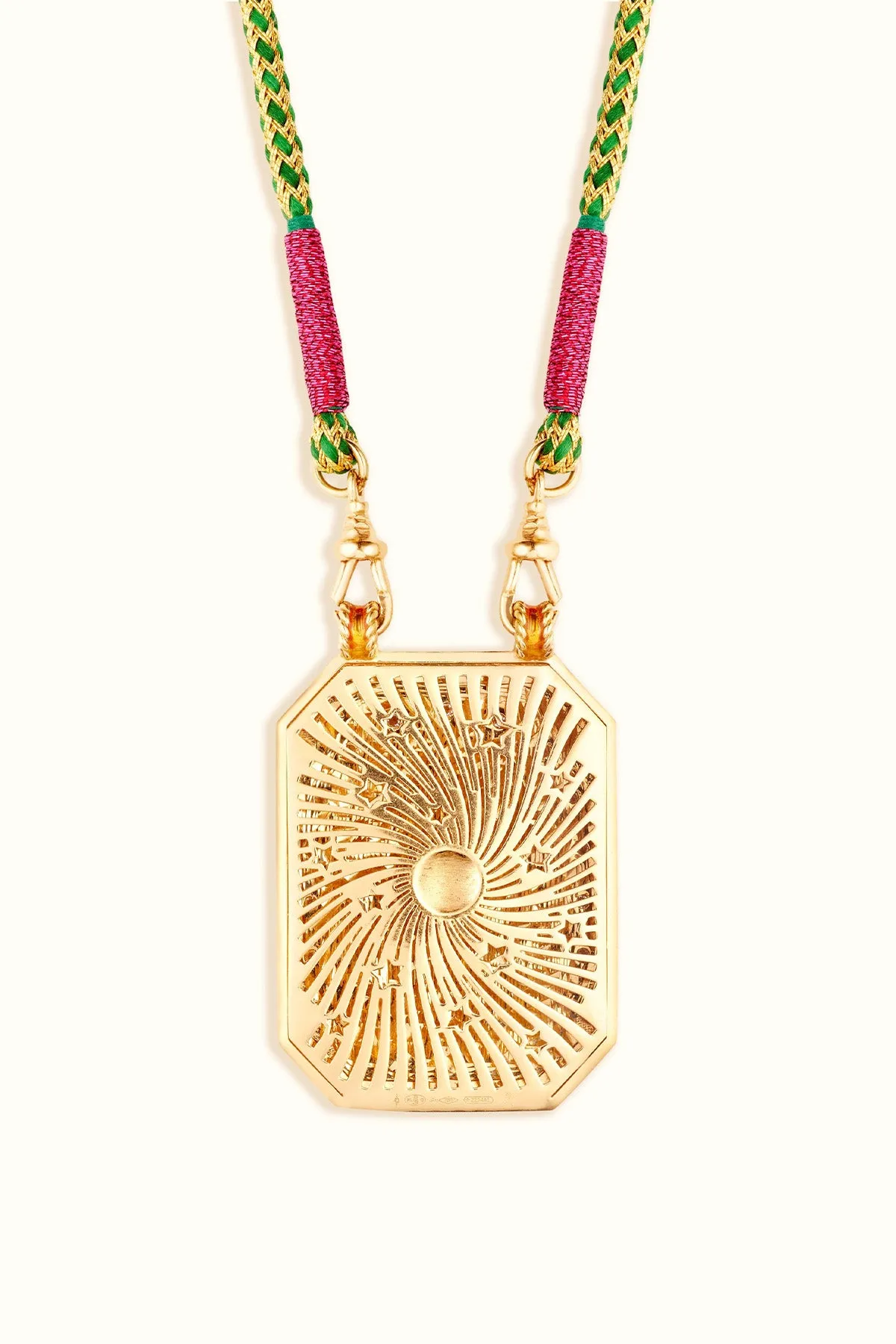 MARIE LICHTENBERG | 18K GOLD & PINK MUSHROOM SCAPULAR