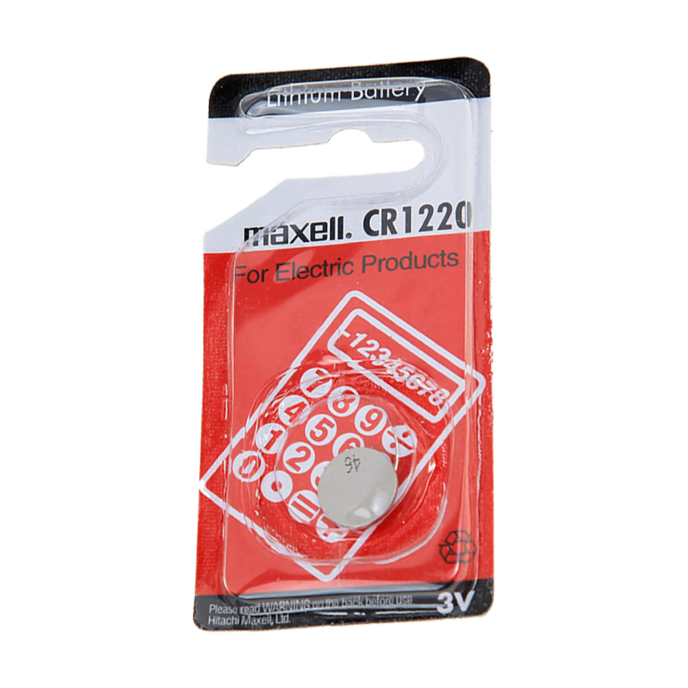 Maxell Lithium Coin Cell Battery -  CR1220 3V