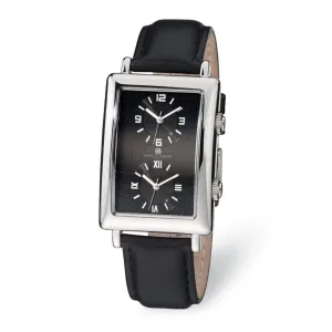 Men's Charles Hubert Dual Time Black Dial Watch
