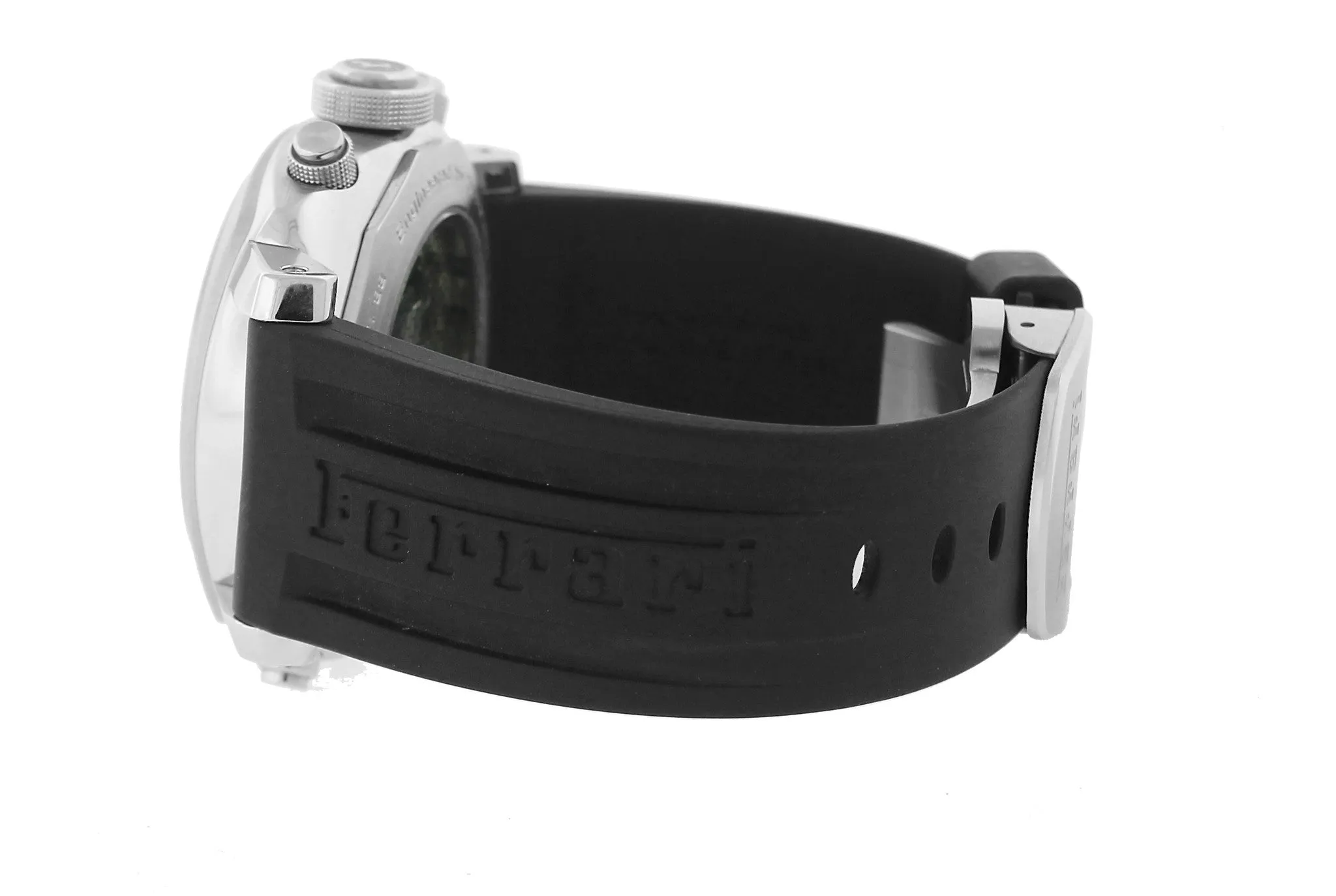 Men's Panerai Ferrari Scuderia Rattrapante Steel Chronograph 45mm Watch FER00010