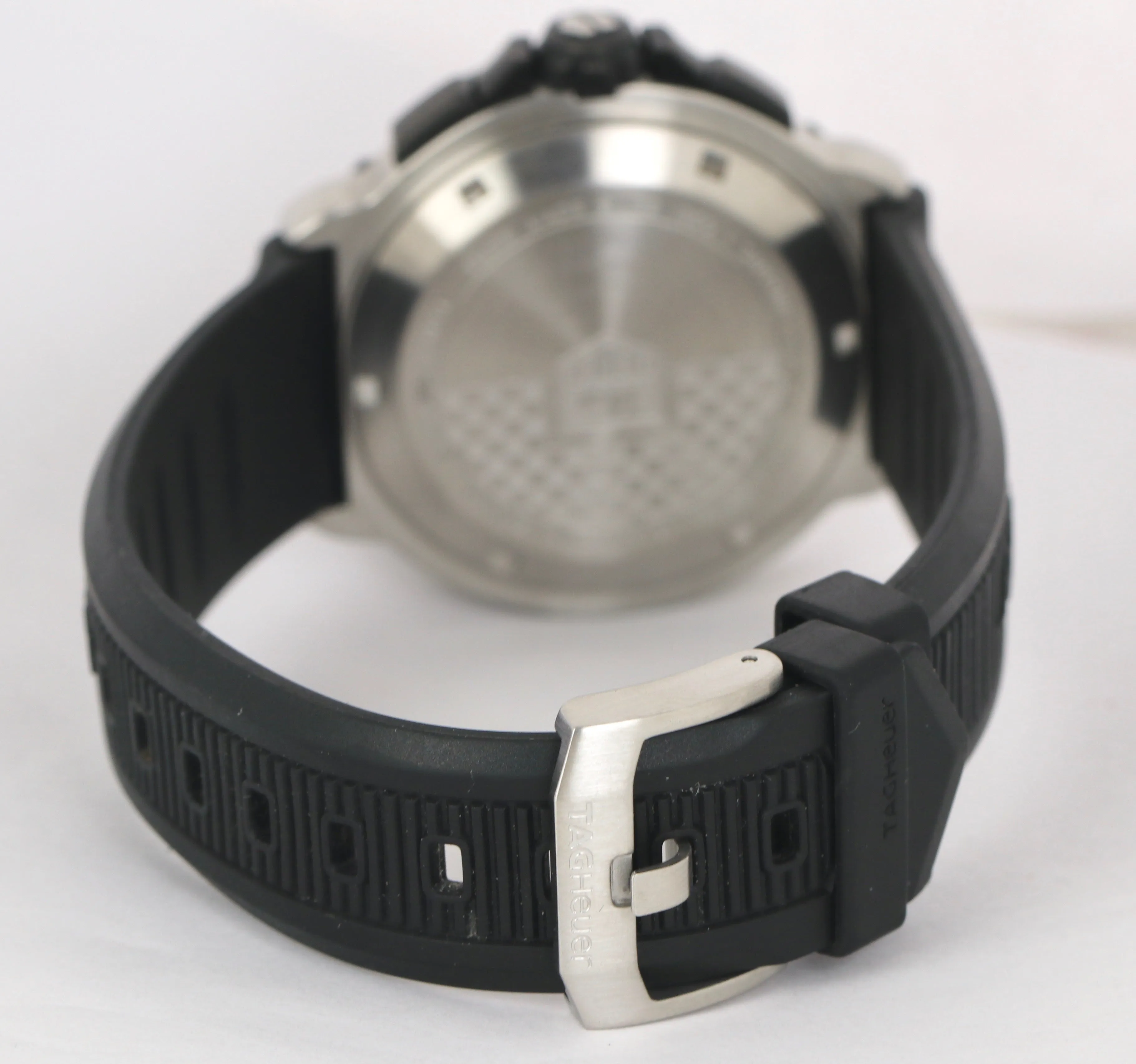 Mens Tag Heuer Formula 1 CAC1112 Black 41mm Chronograph Stainless Red Date Watch